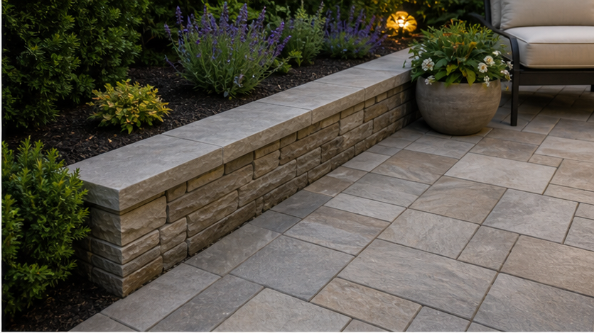Patio Ideas with stone texture