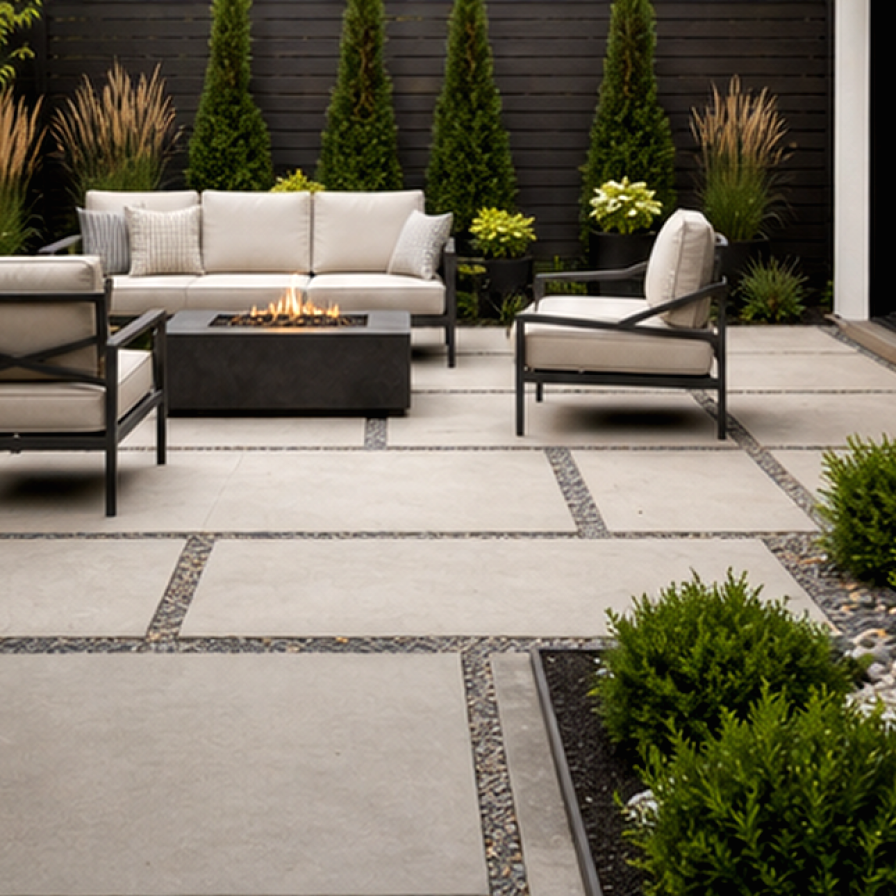Patio Ideas materials and planting