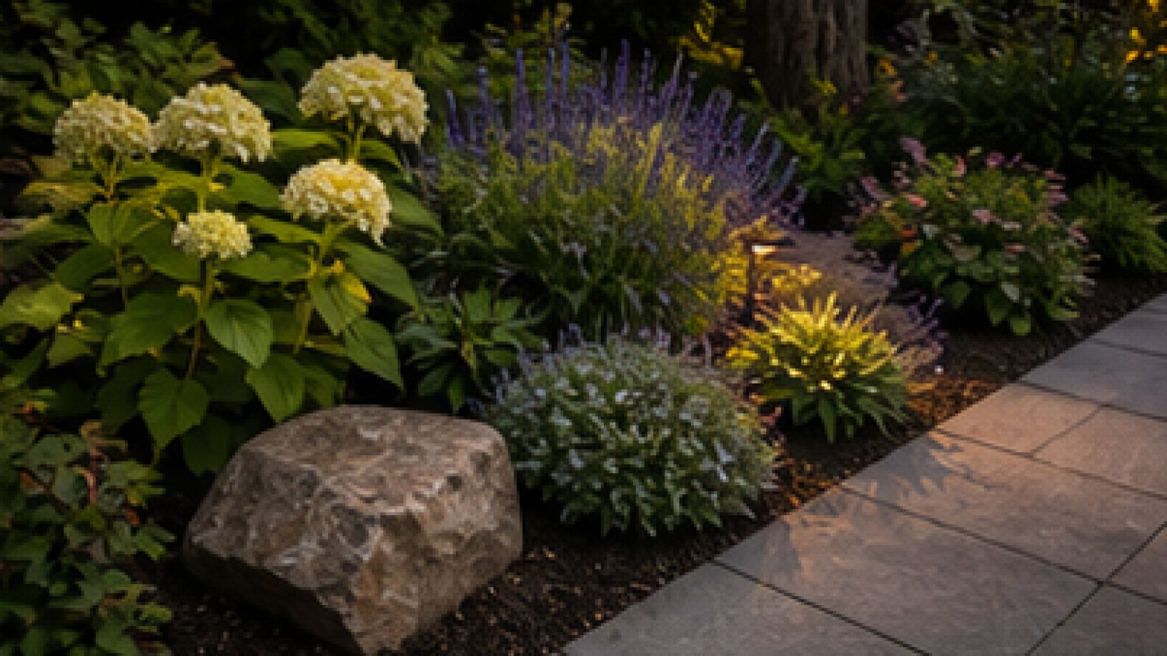 Patio Landscaping Ideas planting and material detail