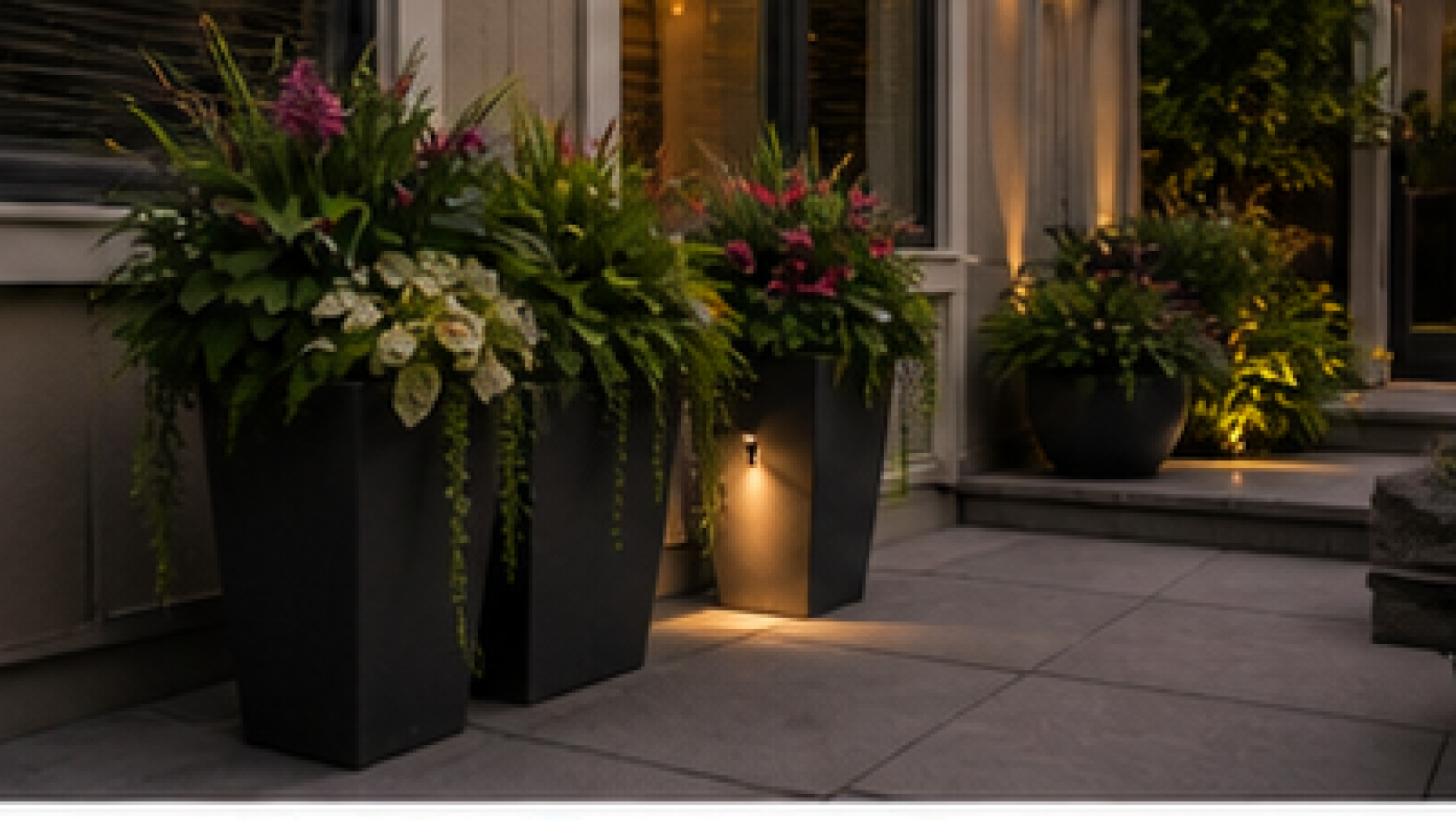 Patio Landscaping Ideas with patio planters