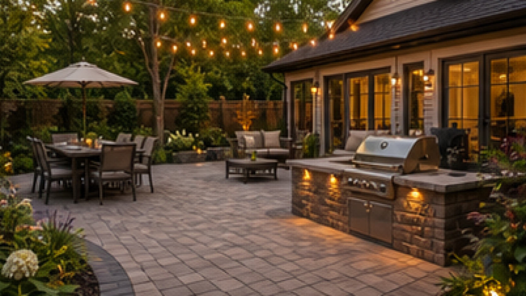 Paver Patio Ideas in a real yard