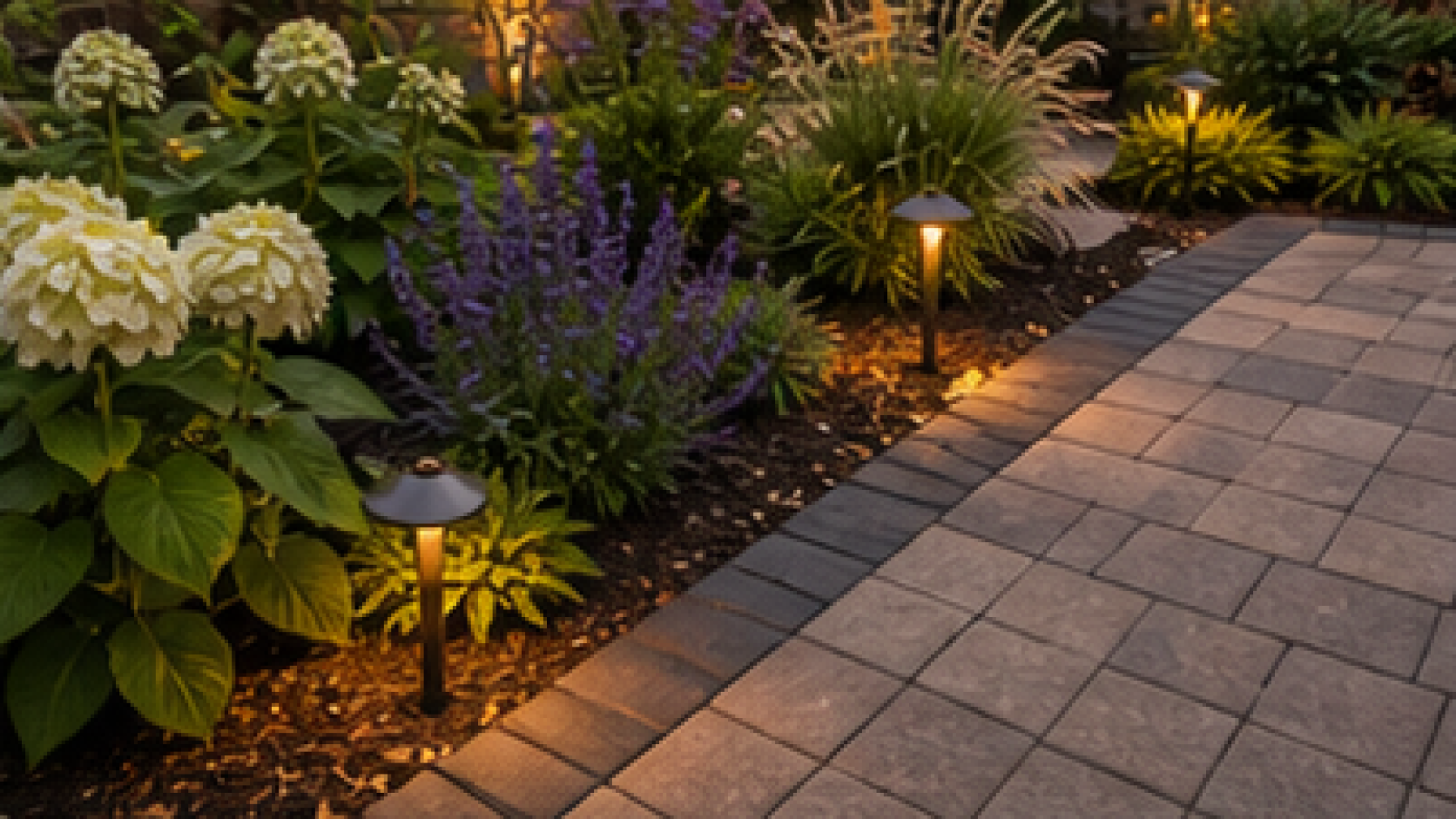 Paver Patio Ideas planting and material detail