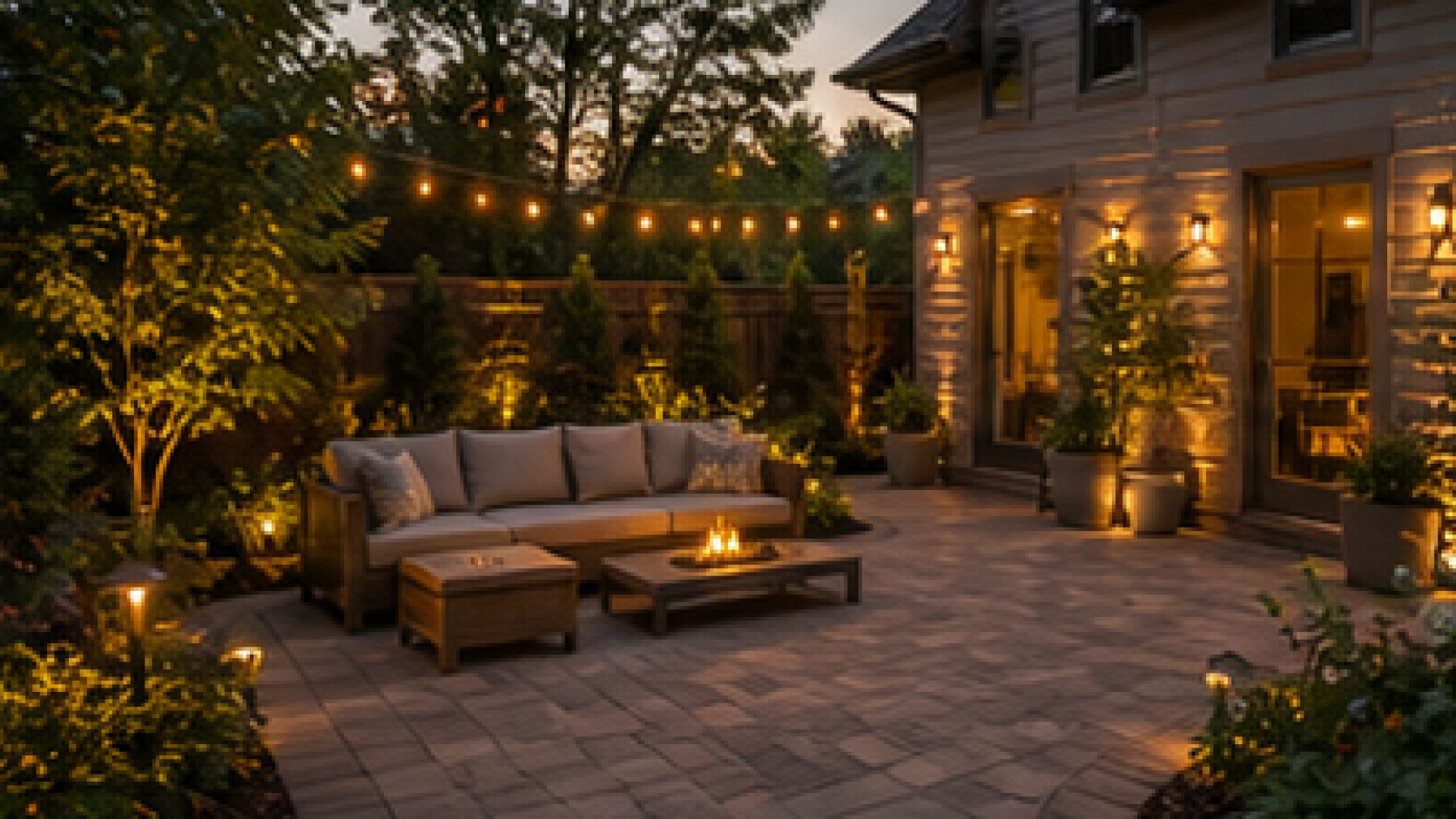 Paver Patio Ideas lighting idea
