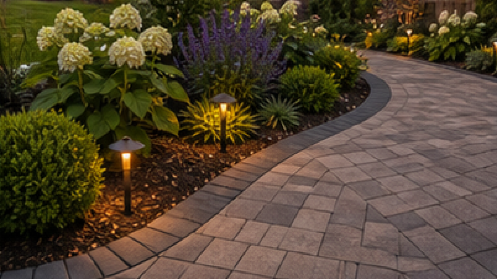 Paver Patio Ideas materials and planting