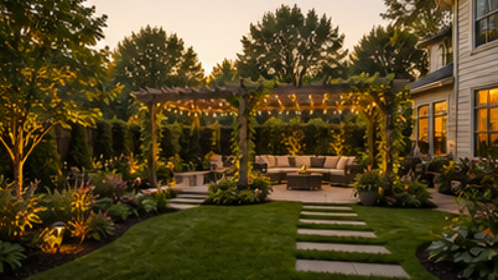 Pergola Landscaping Ideas in a real yard