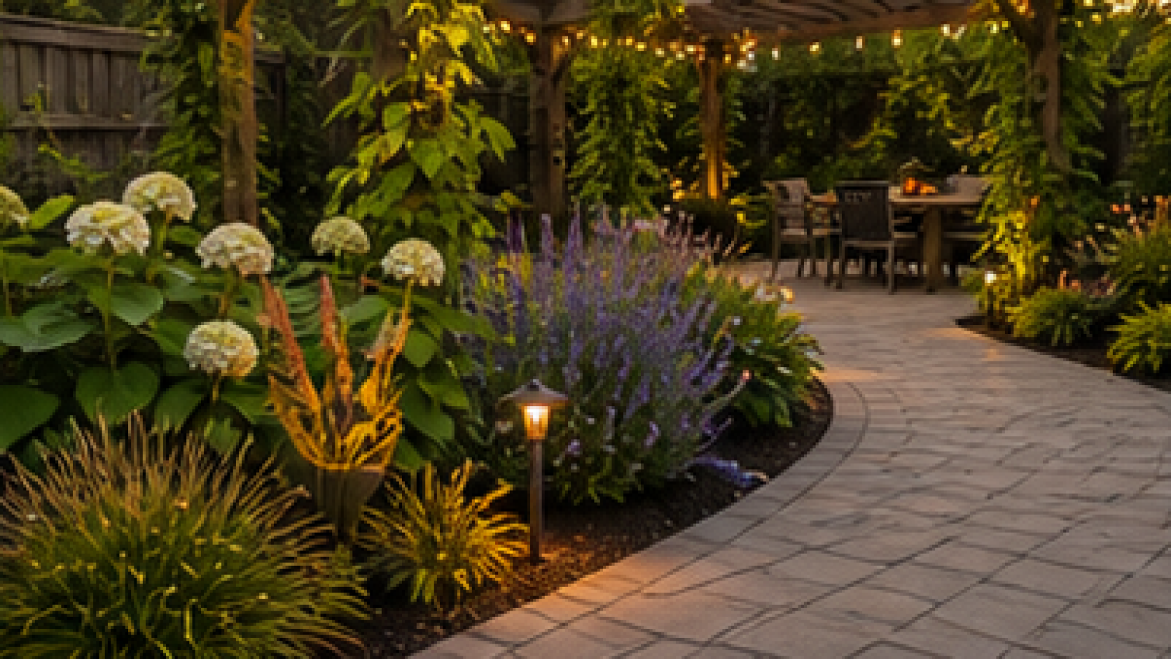 Pergola Landscaping Ideas materials and planting