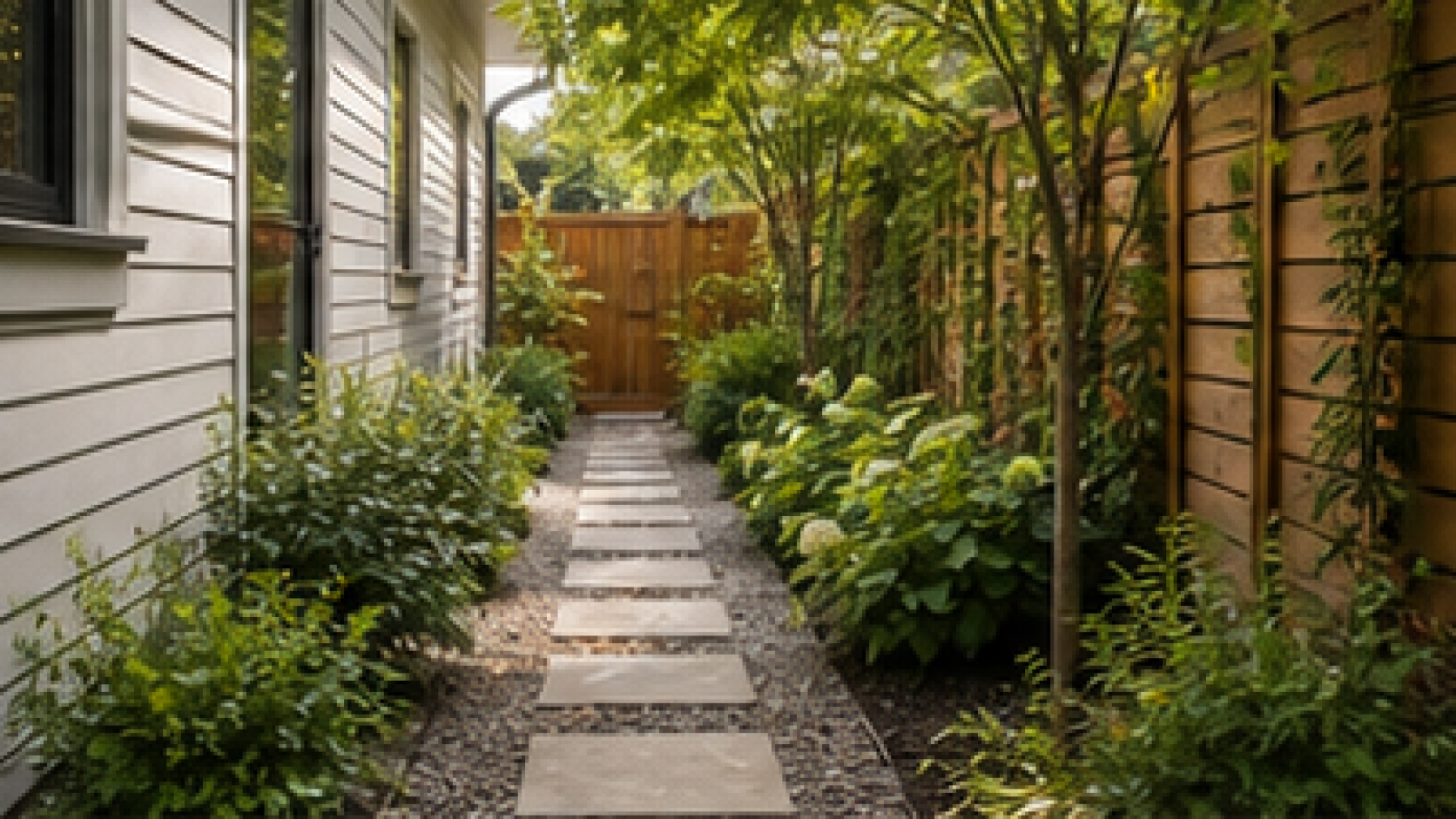 Side Yard Garden Ideas in a real yard