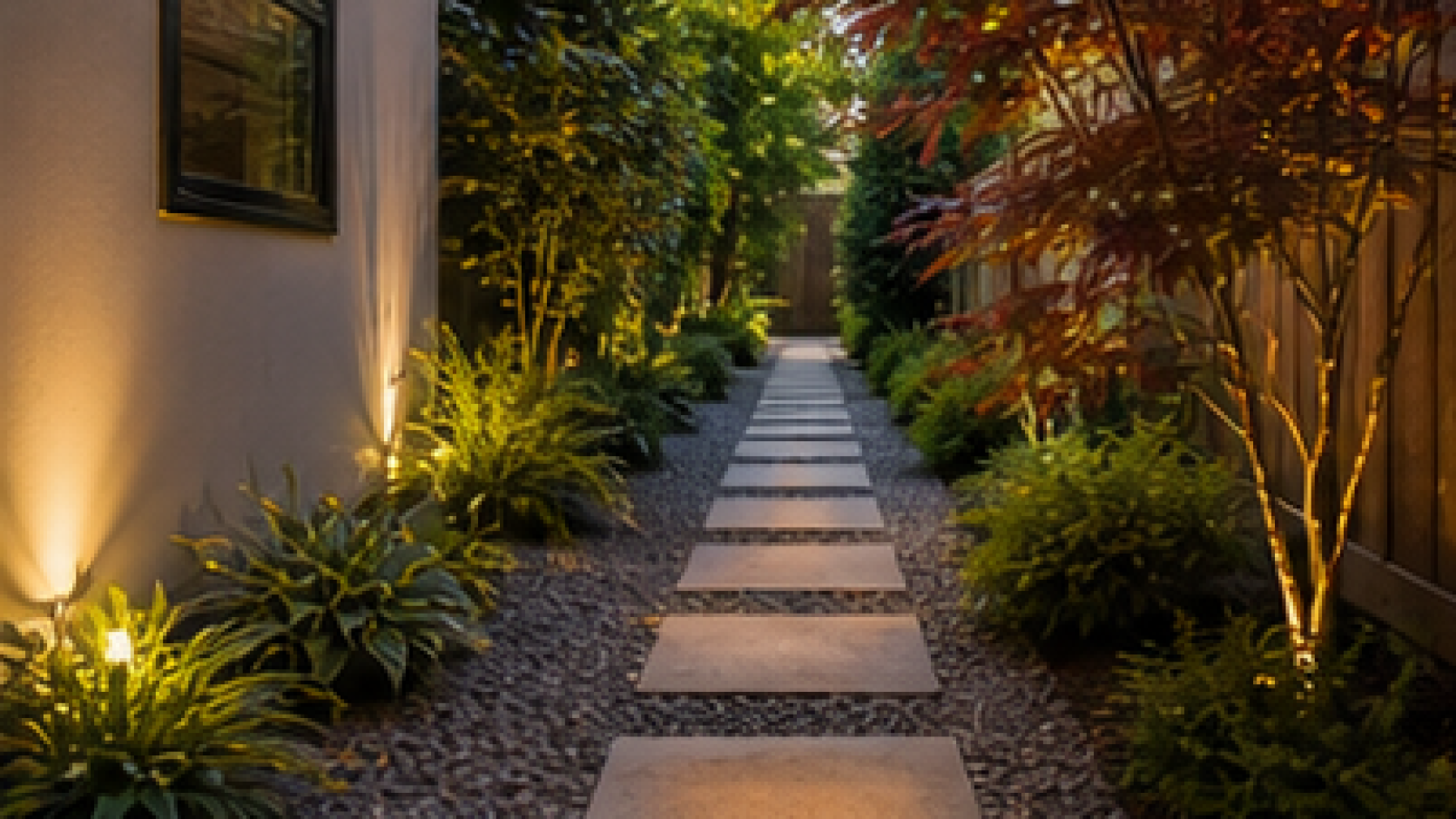 Side Yard Garden Ideas lighting idea