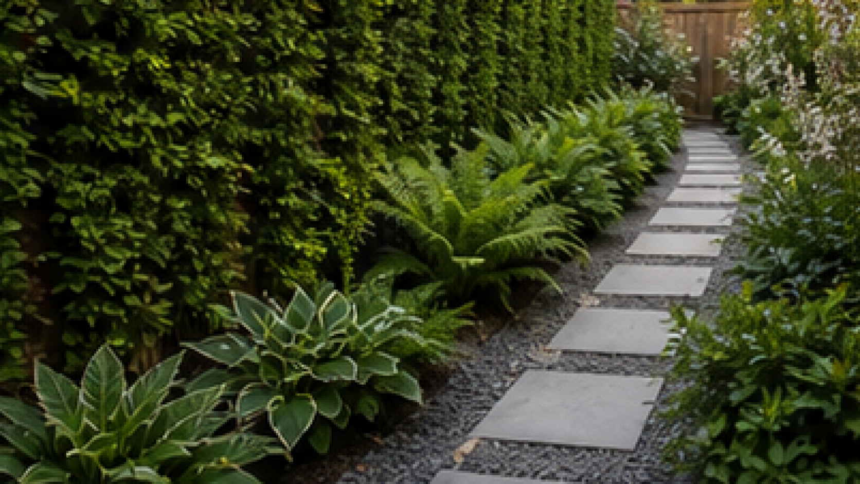 Side Yard Garden Ideas with privacy screen