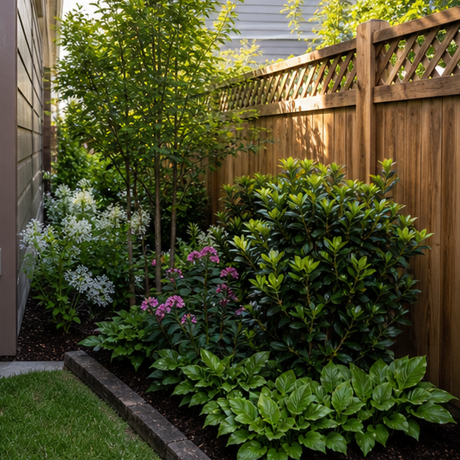 Side Yard Landscaping Ideas planting and material detail