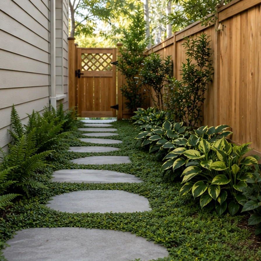Side Yard Landscaping Ideas second view
