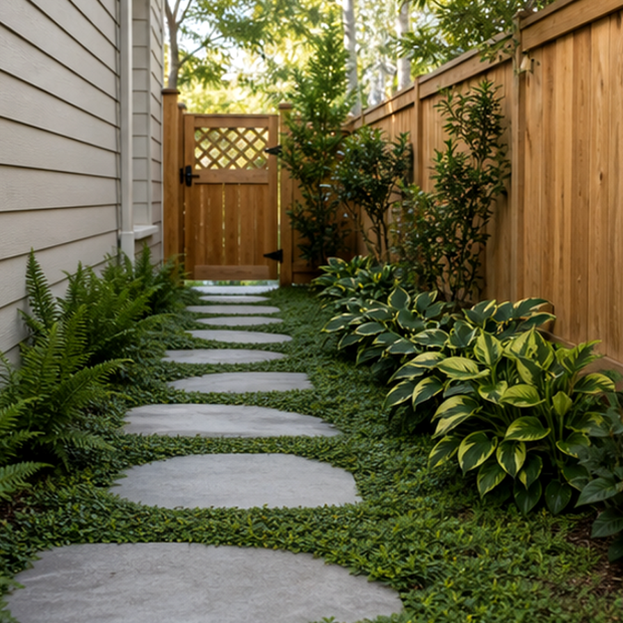 Side Yard Landscaping Ideas second view