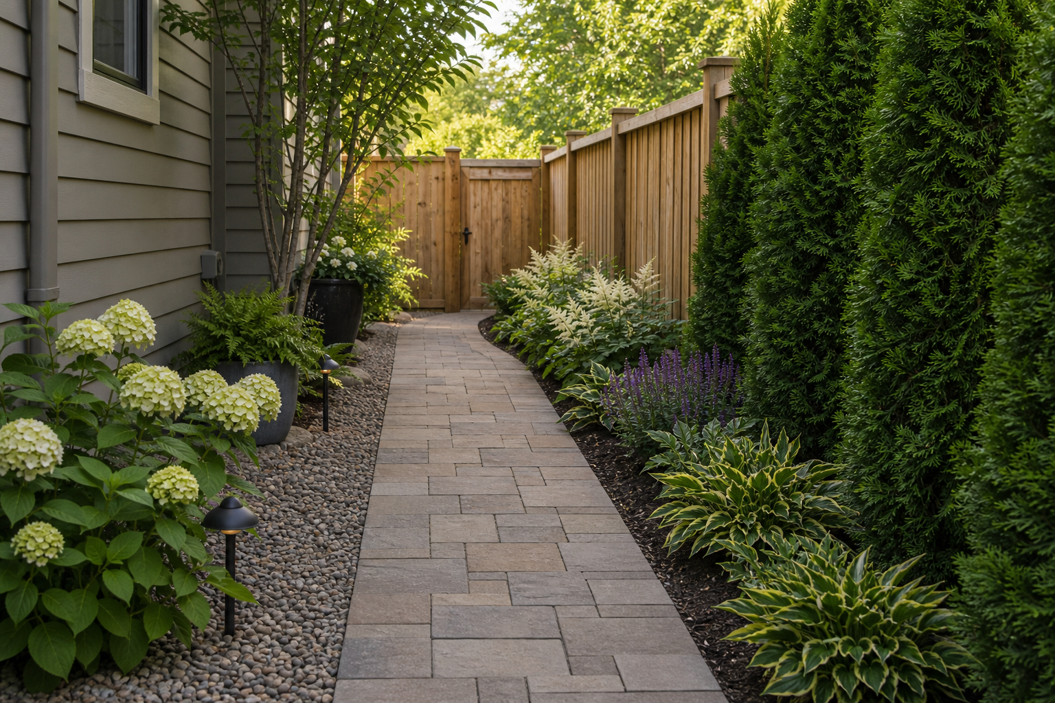 Side Yard Paver Ideas overview