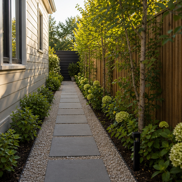 Side Yard Paver Ideas layout idea