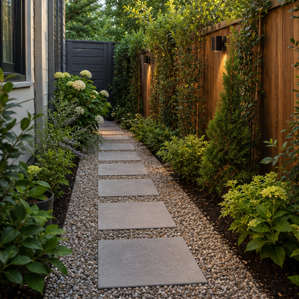 Side Yard Paver Ideas alternate style
