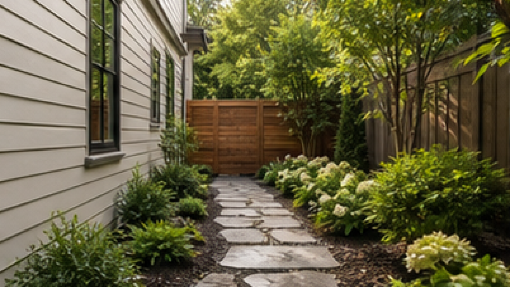 Side Yard Walkway Ideas in a real yard