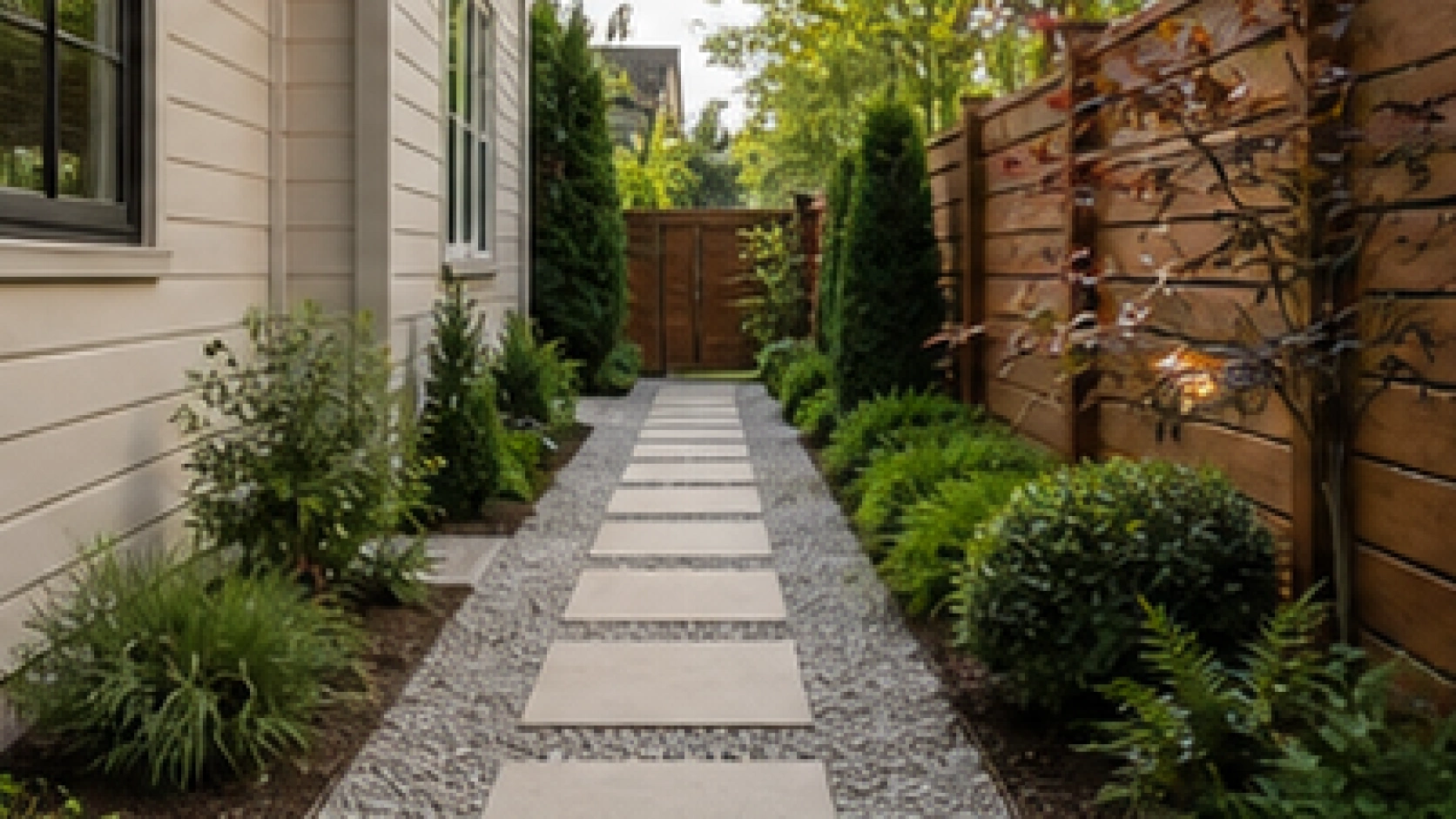 Side Yard Walkway Ideas layout idea
