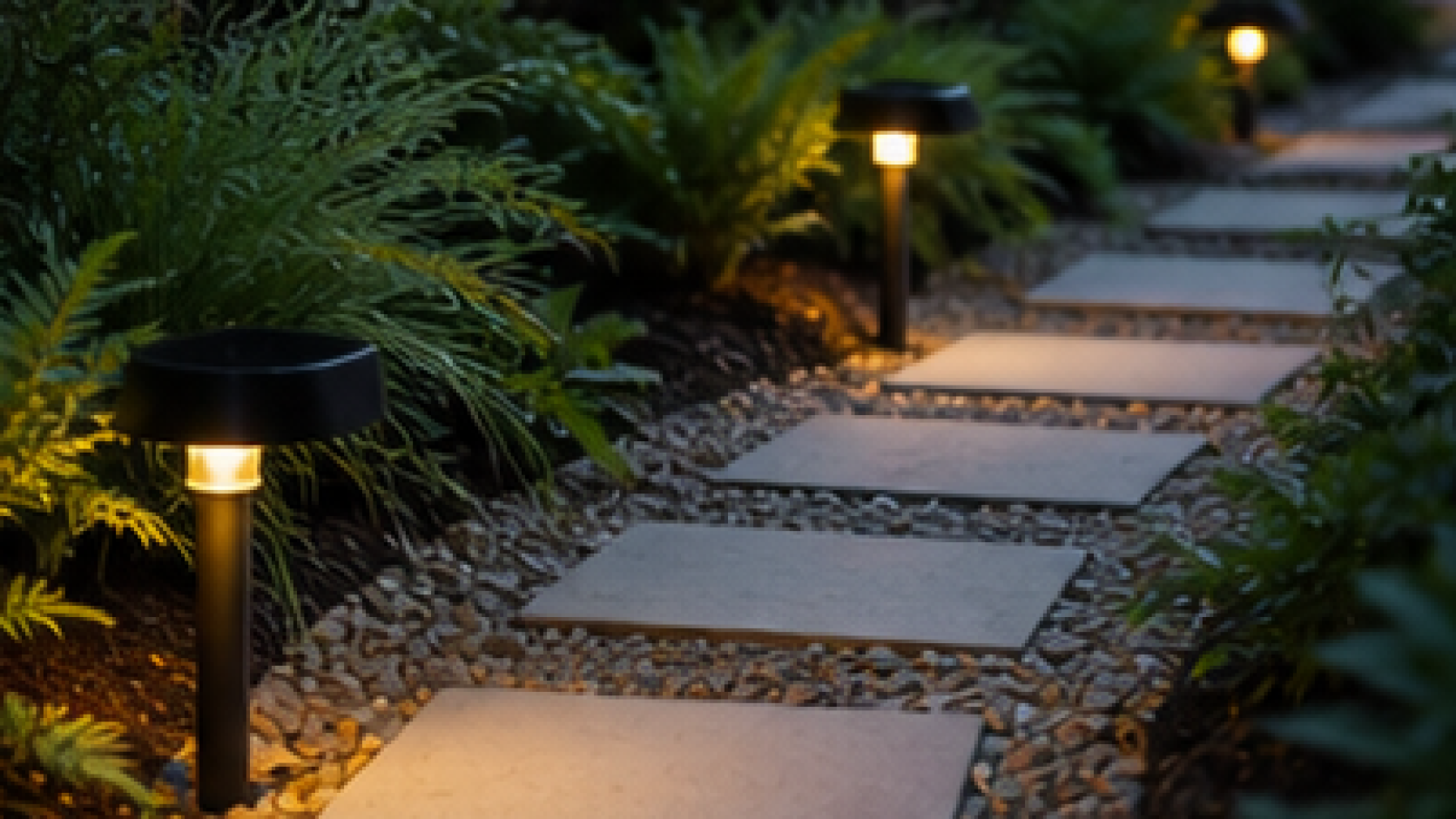 Side Yard Walkway Ideas with path lights