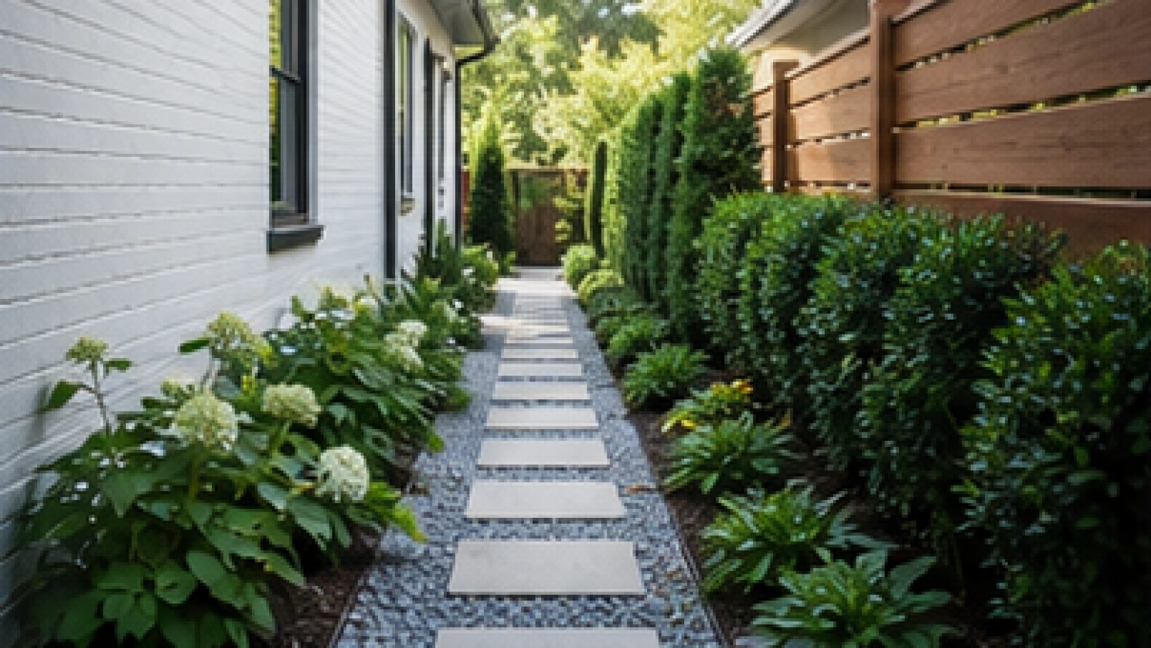 Side Yard Walkway Ideas second view