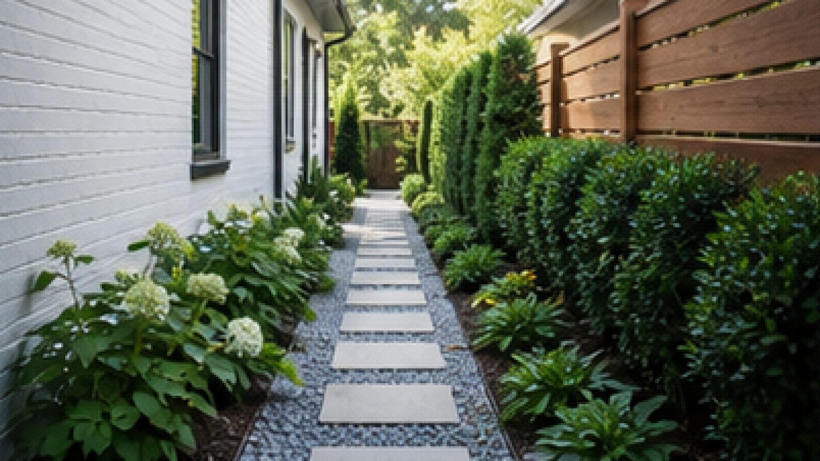 Side Yard Walkway Ideas second view