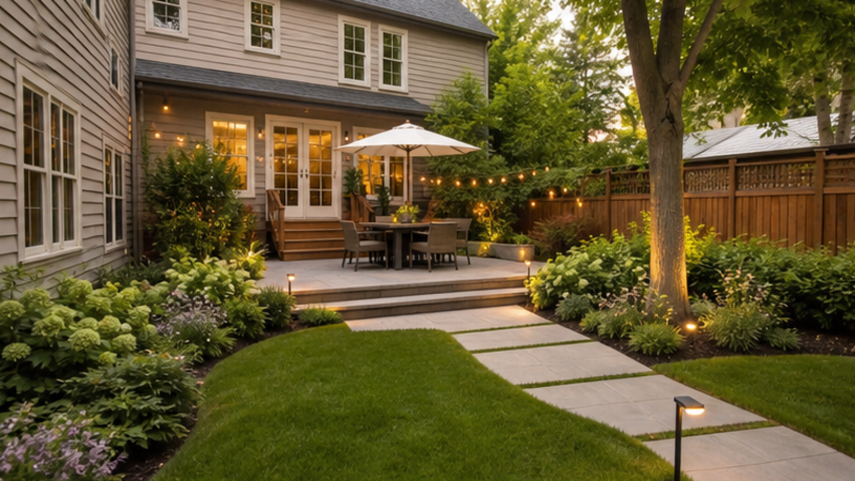 Small Backyard Landscaping Ideas in a real yard