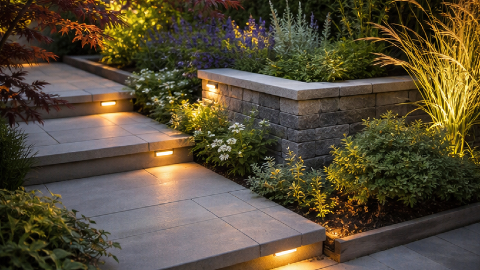Small Backyard Landscaping Ideas planting and material detail