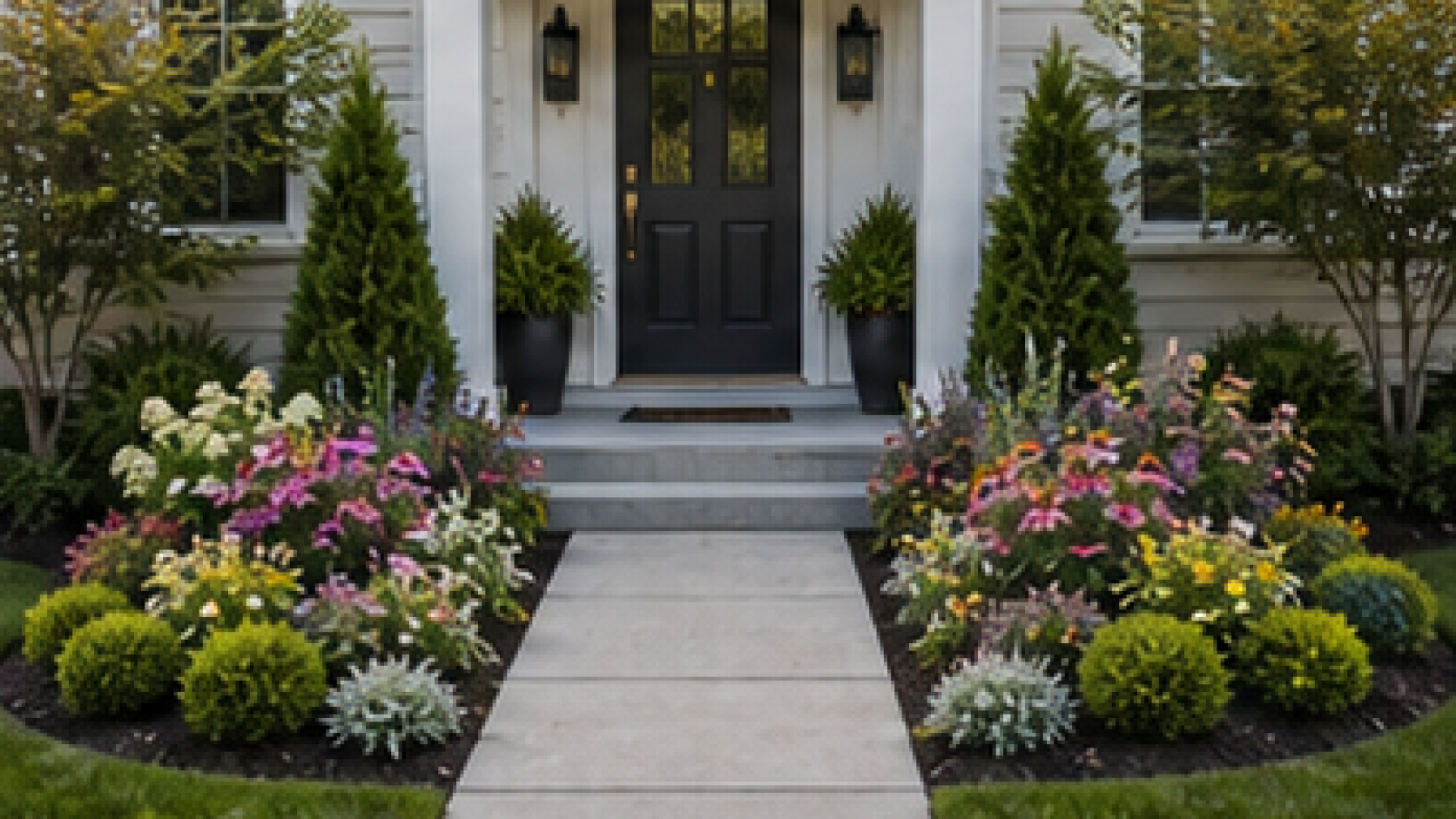 Small Front Yard Flower Bed Ideas layout idea