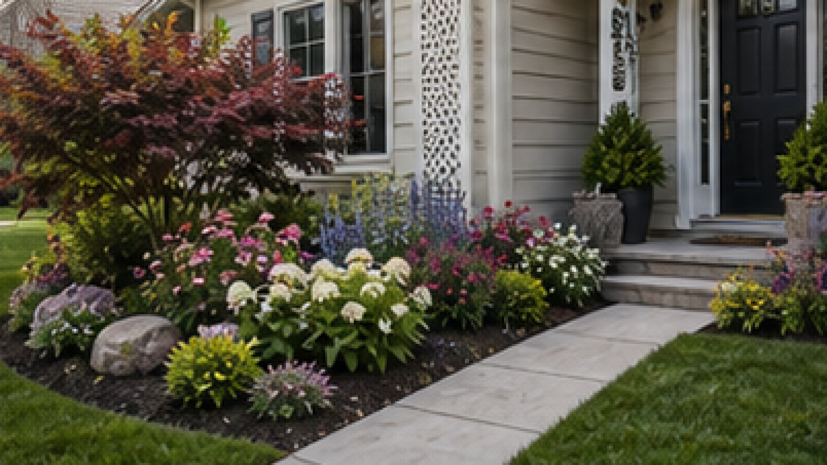 Small Front Yard Flower Bed Ideas second view