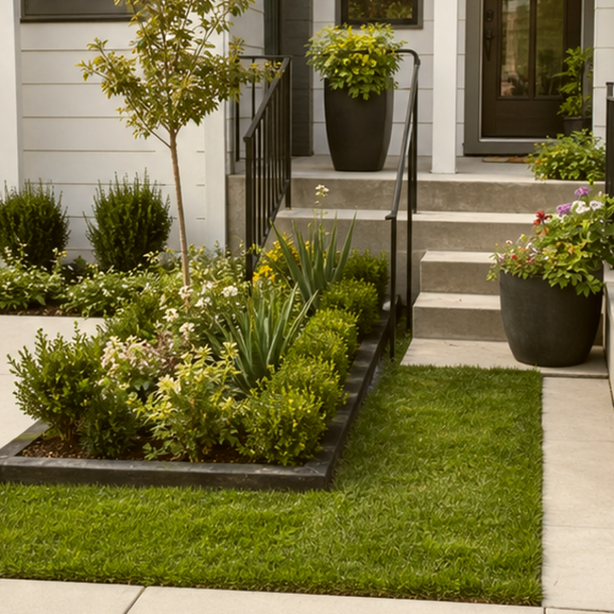 Small Front Yard Landscaping Ideas lighting idea