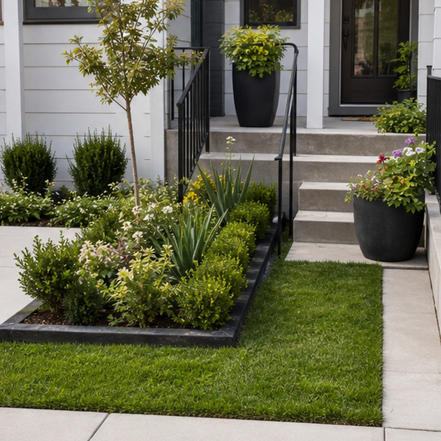 Small Front Yard Landscaping Ideas alternate style