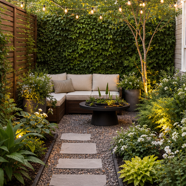 Small Yard Landscaping Ideas in a real setting