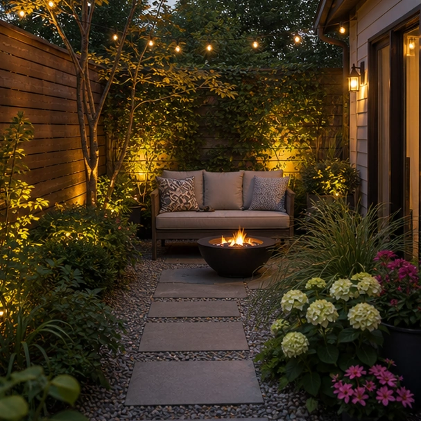 Small Yard Landscaping Ideas lighting idea