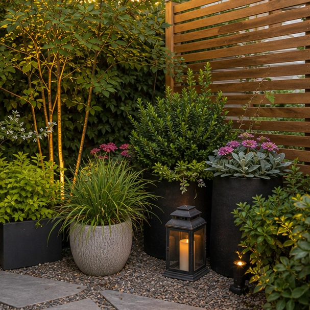 Small Yard Landscaping Ideas materials and planting