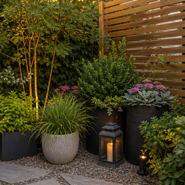 Small Yard Landscaping Ideas materials and planting