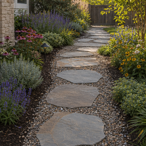 Stepping Stone Walkway Ideas alternate style
