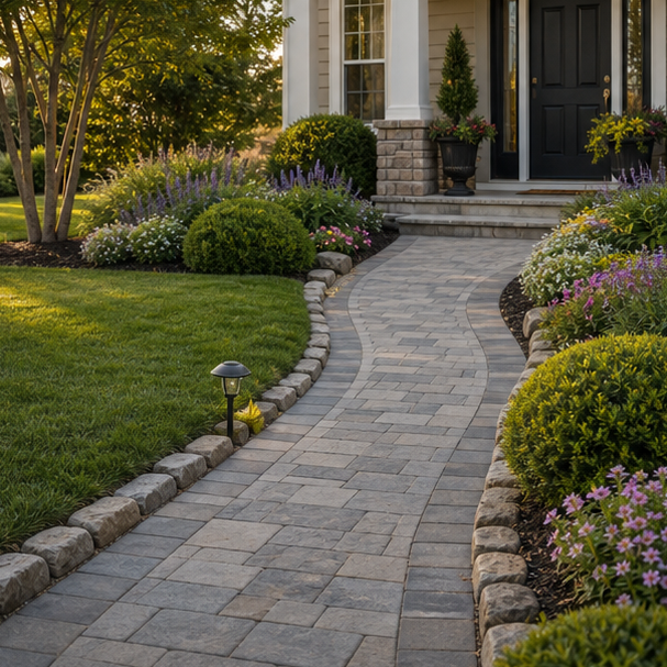 Walkway Border Ideas with layout direction