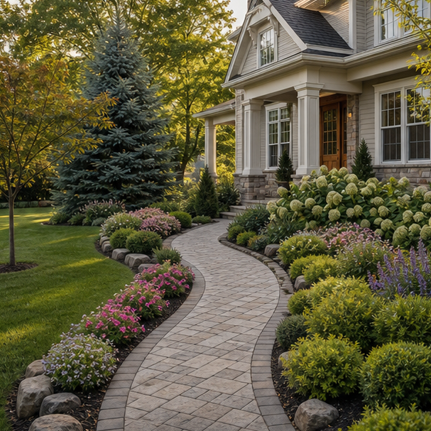 Walkway Border Ideas with second view