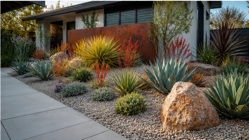 Xeriscape Landscaping Ideas with alternate style